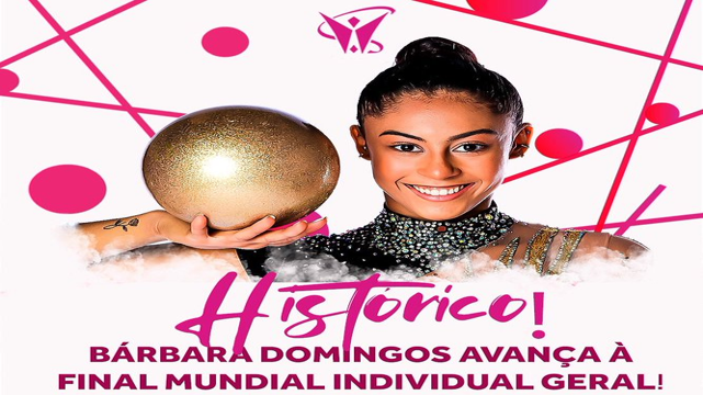Bárbara Domingos se classifica à final do Mundial de Ginástica Rítmica