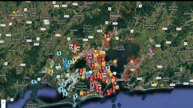 Mapa do crime do Estado do Rio de Janeiro